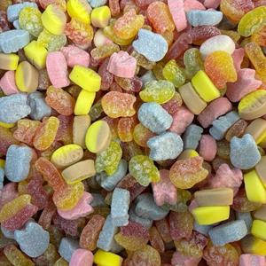 Bulk Custom <strong>Swedish</strong> Style Candy Banana Toffee Strawberry Vanilla Bubblegum Flavors Gelatin Free Gummy Candy <strong>Fish</strong> Shape - Product Image 2