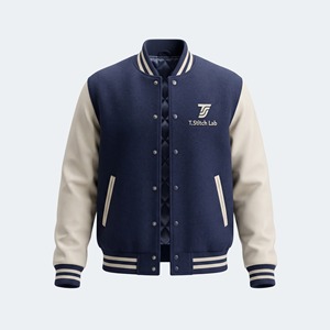 Chaqueta Varsity Unisex de Invierno, Transpirable, de Secado Rápido, con Cierre de Botones y Mangas Largas, con Logotipo Personalizado - Product Image 2