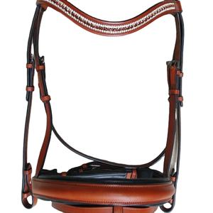 Bride en cuir souple de haute qualité pour cheval disponible en plusieurs couleurs et tailles - Product Image 1