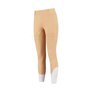 Vêtements équestres avec logo personnalisé pour femmes culottes OEM pantalon d'équitation moulant en polyester spandex - Product Image 2
