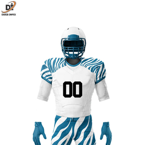 Uniforme de fútbol americano de color liso de diferentes estilos Uniforme de fútbol americano de secado rápido sublimado - Product Image 4