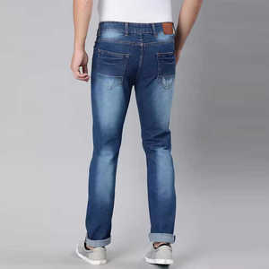 กางเกงขายาวผ้ายีนส์แบบปกติของผู้ชายกางเกงยีนส์ยืดได้แฟชั่นล่าสุด - Product Image 2