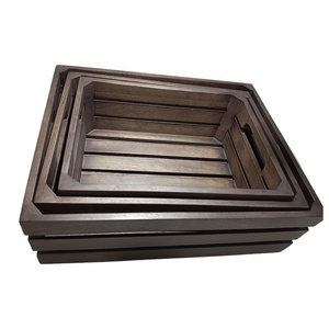 Customized Mango <b>Wood</b> Wholesale <b>Storage</b> Nesting Fruit Crates for Sale Vegetables Wooden Set of 3 Crate <b>Box</b> or Gift Container - Product Image 4