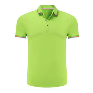 T-shirt d'été à manches courtes respirant à séchage rapide pour polo de golf décontracté pour hommes 100% coton à motif solide - Product Image 1