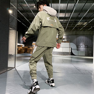 Ensemble de survêtement sportif personnalisé 2022, 2 pièces, jogging pour homme, vêtements de sport, 100% polyester, respirant, extensible dans quatre directions - Product Image 4