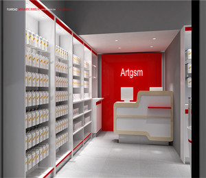 Cửa Hàng Thiết Kế Nội Thất Showcase Quầy Bảng Cho Điện Thoại Di Động Hiển Thị Cửa Hàng Nội Thất Kính Hiển Thị Kệ - Product Image 3