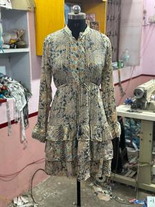 Venta caliente nuevo designado nuevo vestido de seda Sari vestido de verano para mujer vestido de mujer Dori precio al por mayor salida de fábrica - Product Image 3