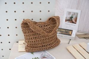 2026 New Summer Paper Woven <b>Bag</b> for Women, Hollowed-out <b>Large</b>-capacity Shoulder Tote <b>Bag</b> for <b>Beach</b> Vacation - Product Image 6