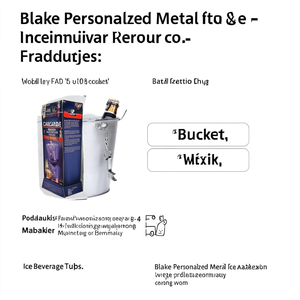 Secchiello per Ghiaccio in Metallo Personalizzato Blake per Bevande - Product Image 2