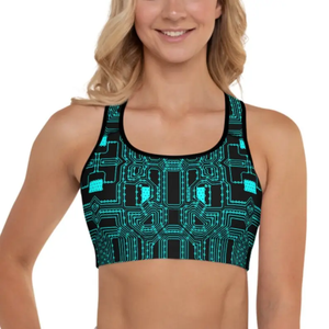 Abstract Printed High Quality Seamless Ribbed Fabric Women's Yoga <b>Sports</b> <b>Bra</b> Activewear Gym Fitness Workout Wear <b>Bras</b> <b>Ladies</b> - Product Image 2