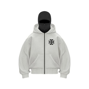 2025 hommes cagoule à capuche tenue chaude pour hommes demi fermeture éclair Double à capuche polaire sweat unisexe automne hiver femmes - Product Image 5