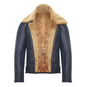 Chaqueta de Cuero de Oveja para Hombre, Nueva Moda, Chaqueta de Invierno para Hombre, Chaqueta de Cuero de Oveja Transpirable - Product Image 4