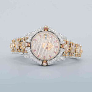 Montre mécanique unique en moissanite Hip Hop en acier inoxydable pour hommes avec diamants Vvs Clarity - Product Image 1