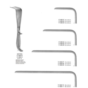 Rétracteur vaginal Doyen, forme concave, acier inoxydable, manuel, 23 cm de long, lame de 55x60 mm, instruments chirurgicaux de gynécologie - Product Image 4