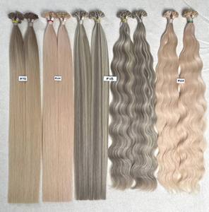 Extensiones de Cabello Remy Virgen con Punta Plana, Doble Trama, Punta de Queratina, Extensiones de Cabello Humano sin Caída, Mercado de Rusia y Europa - Product Image 2