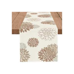 Textiles bordados para el hogar, recién llegados, superventas, Material de algodón para fiesta de boda, camino de mesa personalizado - Product Image 1