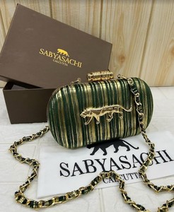 Embrague de caja ovalada con incrustaciones de diamantes de imitación con aspecto de diseñador para mujer, fiestas nocturnas y cócteles - Product Image 2