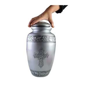 Urna de Metal hecha a medida más vendida, alta calidad, hecha a mano, para mascotas y cenizas de bebé, suministros funerarios de cremación al por mayor - Product Image 2