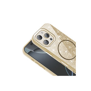 Étui en silicone brillant compatible MagSafe, édition Luxe SAFA Okso pour iPhone 16 Pro Max, effet marbre brillant, Ins 7 Plus 14 Plus - Product Image 4