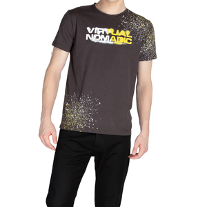 T-shirt décontracté pour homme à col rond et manches courtes en coton 100% 180 GSM, avec logo imprimé personnalisé, vente en gros - Product Image 1