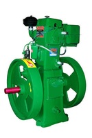 Moteur diesel 4 temps refroidi par eau de type Lister, neuf, pour usage agricole, 6-22 CV, garantie 1 an, monocylindre/double cylindre, avec poignée