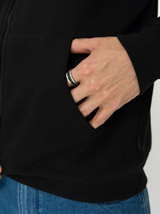 Premium 100% algodón personalizado Unisex Vintage cremallera completa cálido Casual Anti-encogimiento abrigo de invierno con estampado de logotipo en relieve - Product Image 3