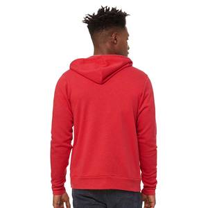 Sudadera con capucha Bella Canvas unisex de invierno, forro polar, cortavientos, ecológica, blanca, con cordón ajustable y cremallera. - Product Image 3