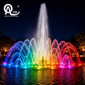 Fontaine musicale dansante en acier inoxydable avec LED RGB, design personnalisé pour hôtels, parcs, villas et projets de paysagisme commercial - Product Image 3