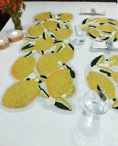 Luxury <b>Beaded</b> Non-Slip Handmade Durable Table <b>Placemat</b> - Product Image 1