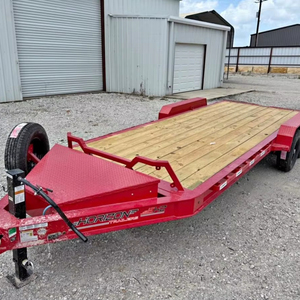 Remorque de transport de véhicules, équipement de transport de voitures, 5 essieux, freins électriques doubles, pour le transport de véhicules, de mini-chargeuses et de machines, livraison gratuite - Product Image 1