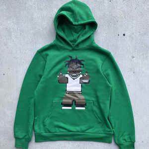 OEM personalizado Sun Faded No String Digital DTG impresión sudaderas con capucha 500GSM 100% algodón polar Oversize pantalla impresión sudaderas con capucha - Product Image 3