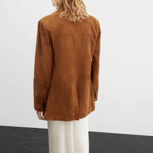 Chaqueta de cuero de gamuza de fabricante OEM para mujer nueva moda alta calidad precios al por mayor chaqueta de gamuza de nuevo estilo - Product Image 2