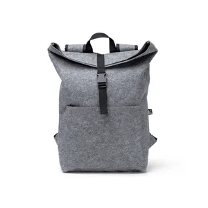 Zaino Roll-Top Sostenibile Riciclato Yanda, Porta Gadget Promozionali - Product Image 1