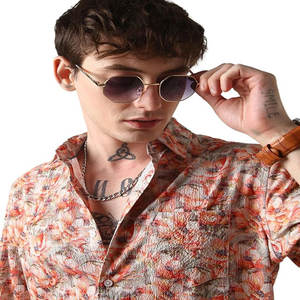 เสื้อเชิ้ตแขนยาวคอปกตั้งแบบลำลองสำหรับผู้ชายชุดสำนักงานแบบเป็นทางการทำจากผ้าฝ้าย - Product Image 4