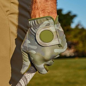 Premium Forest Style Cabretta Guantes de golf de cuero con transpirabilidad elástica y forro Cuff Cómodo Palm Golf Guantes de cuero - Product Image 5