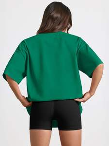 Camisetas de algodón personalizadas al por mayor, ropa informal ecológica con logotipo OEM para ropa de calle y moda de verano - Product Image 4