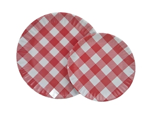 Juego de <span class=keywords><strong>vajilla</strong></span> de <span class=keywords><strong>melamina</strong></span> Náutica de 3 piezas a cuadros rojo marino 10 \ "/8 \" plato de plástico ecológico plato de ensalada característica sostenible - Product Image 3
