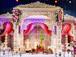 Última Bollywood diseñado boda Mandap mejor indio hindú matrimonio Mandaps precio bajo tendencia moderna boda Mandap decoración conjunto Reino Unido - Product Image 6