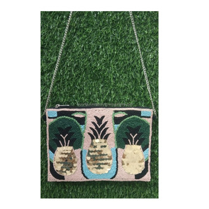 Pochette de soirée de styliste pour femmes, fabriquée à la main indienne, enveloppe de mariage, pochette perlée, cadres Guru Kirpa, exportation - Product Image 6