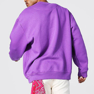 Sudadera Personalizada con Cuello Redondo, 100% Algodón, 500 Gsm, Sudadera Extra Grande de Felpa Francesa, Sudadera con Cuello Redondo Estilo Urbano - Product Image 3