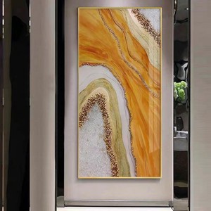 Poster murale di cristallo astratto di lusso rosa blu di lusso moderno dipinto di arte della parete per soggiorno decorazione della casa - Product Image 4