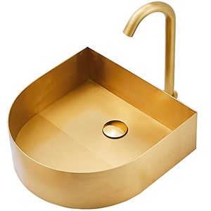 Modern Luxury Brass Sinks with <b>Unique</b> Finish for Bathroom Kitchen Hotels & Restaurants Latest Sink With High Quality Finished - Product Image 2