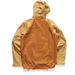 Veste à capuche extérieure imperméable pour hommes, fermeture éclair confortable, techniques brodées, poche en toile, tenue décontractée pour la randonnée - Product Image 2