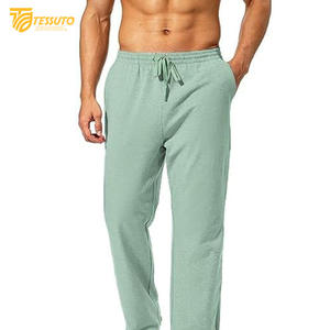 Pantalon imprimé brodé personnalisé de haute qualité Streetwear pantalon de survêtement unisexe en coton polaire surdimensionné avec cordon de serrage pour hommes - Product Image 2