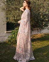 Broderie georgette lourde indienne la plus vendue magnifique Saree tenue de fête régulière dernière tenue ethnique vêtements ethniques exclusifs à la mode