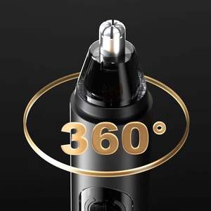 Tondeuse portable rechargeable USB pour sourcils, visage, oreilles et nez, avec lames à double tranchant et écran LED pour un nettoyage facile, idéale pour les camping-cars - Product Image 2