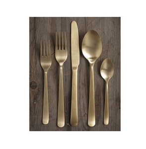 Ensemble de couverts couleur or prix de gros décor de table à manger top vente chaude ensemble de couverts pour mariage et restaurant - Product Image 5