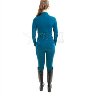 High Quality Lightweight Ladies <b>Horse</b> <b>Riding</b> Base Layer Pants <b>Top</b> Trendy Fashionable Wholesale Set with Breathable <b>Top</b> - Product Image 2