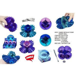 Juguete de Pelota Metálica Jumbo Morph Ball, Juguete Sensorial Interactivo Transformable para Niños - Product Image 2