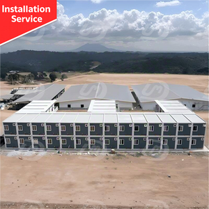 모듈식 KD 분리형 모듈식 하우스 플랫 팩 사무실 컨테이너 빌딩 설치 지원 서비스 제공 - Product Image 1